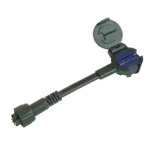 Conector flexible macho
